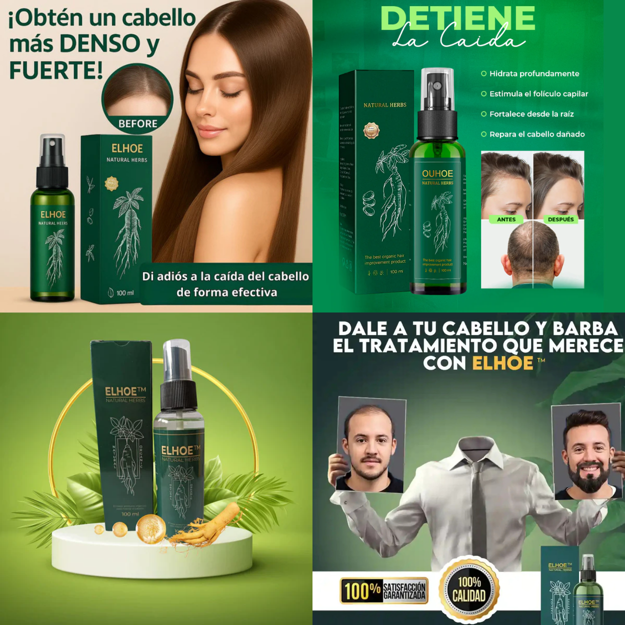2x1 ELHOE, Cabello radiante desde la primera gota