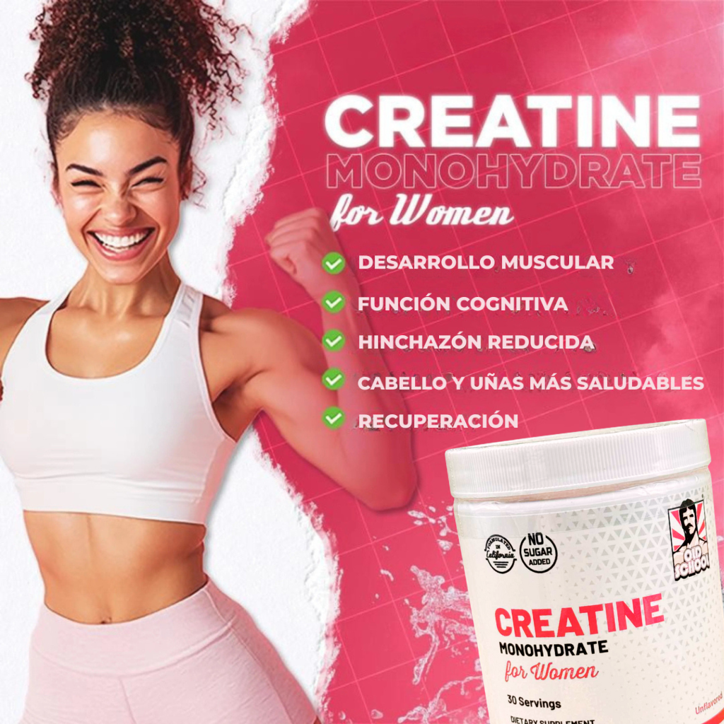 CREATINE MONOHYDRATE FOR WOMEN - OLD SCHOOL 🔥
