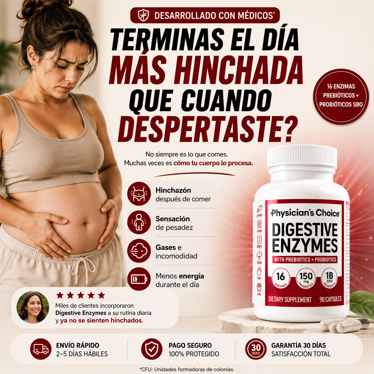 Physician's CHOICE Enzimas digestivas